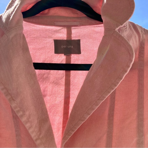 per una marks and spencer jacket vintage pink Linen/Cotton/Elastane Size:14 - Picture 4 of 14